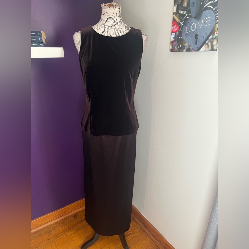 Talbots Sleeveless Maxi Dress Gown